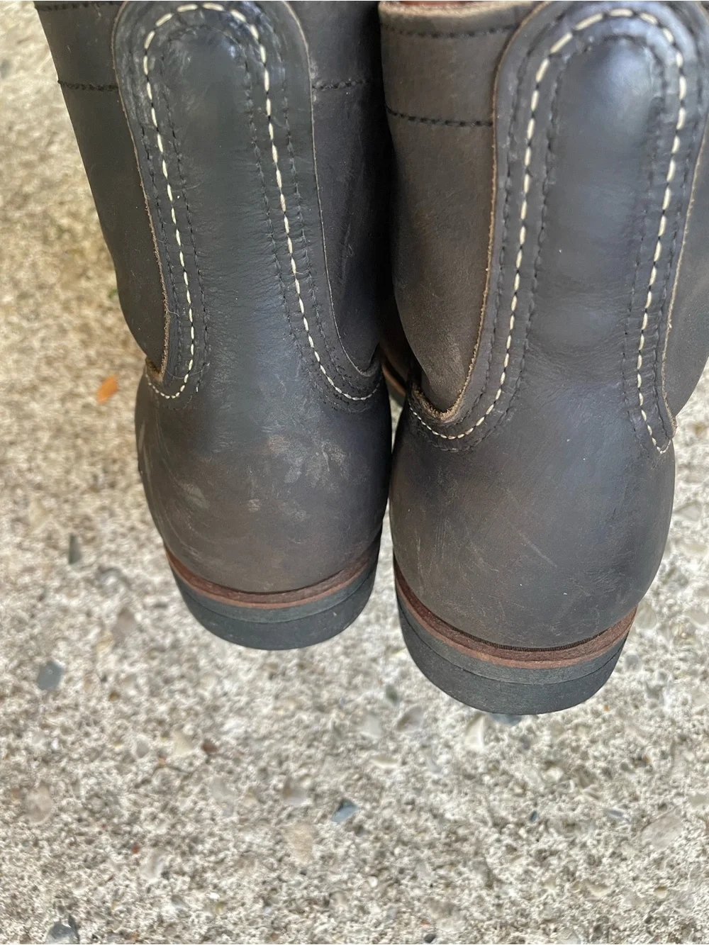 Red Wing Iron Ranger 8086 Charcoal Rough and Tough US 7.5 D No Steel Toe